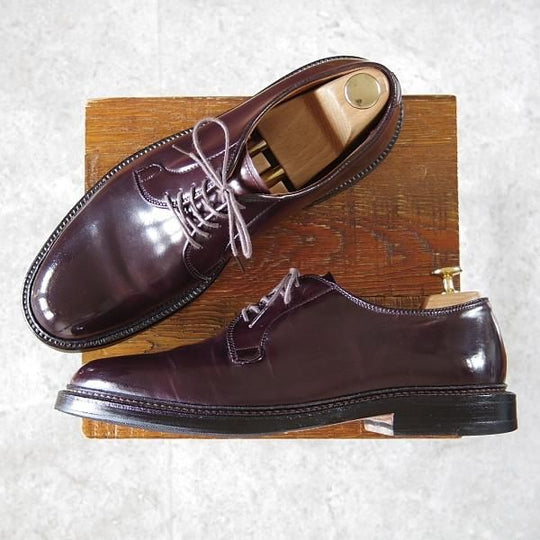 ★オールデン 8D【定価￥171,600-★コードバン仕様/990】ユナイテッドアローズ別注/プレーントゥ/バリーラスト/#8/赤茶/メンズ/Alden★h652