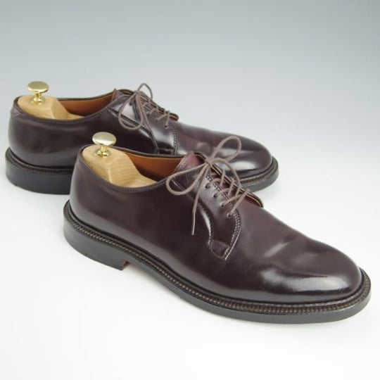★オールデン 8D【定価￥171,600-★コードバン仕様/990】ユナイテッドアローズ別注/プレーントゥ/バリーラスト/#8/赤茶/メンズ/Alden★h652