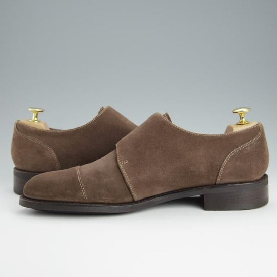 極美品★パラブーツ SIZE 8.5【モデル定価￥83,600-★VIVALDI/ダブルモンク】アクティブソール/スエード/茶/メンズ/Paraboot★h653