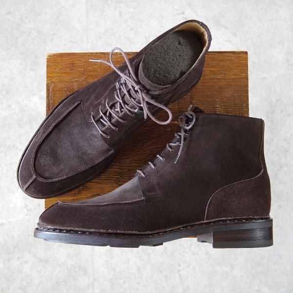 極美品★パラブーツ SIZE 7【定価￥62,700-★SERIGNAN/ビームスF別注】レースアップブーツ/スエード/濃茶/BEAMS F/Paraboot★h654