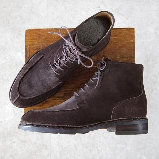 極美品★パラブーツ SIZE 7【定価￥62,700-★SERIGNAN/ビームスF別注】レースアップブーツ/スエード/濃茶/BEAMS F/Paraboot★h654