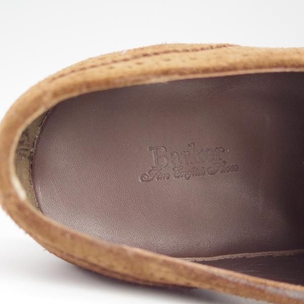 新品★(英)BARKER/バーカー 6F【定価￥49,500-★ダイナイトソール仕様/4303FW11】セミブローグ/スエード/濃茶/メンズ★h655