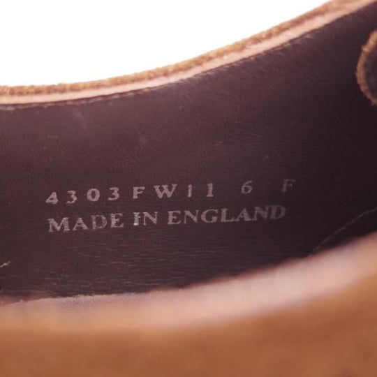 新品★(英)BARKER/バーカー 6F【定価￥49,500-★ダイナイトソール仕様/4303FW11】セミブローグ/スエード/濃茶/メンズ★h655