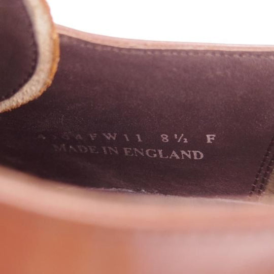 未使用★(英)BARKER/バーカー 8.5F【定価￥49,500-★ダイナイトソール仕様/4304FW11】モンクストラップ/カーフ/茶/メンズ★h656