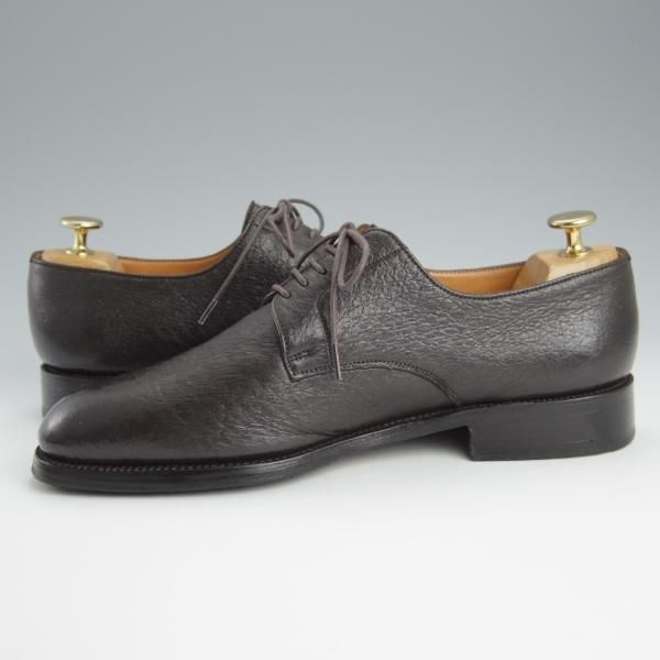 極上★J.M.ウェストン 6.5E【貴重★ペッカリー革仕様の製品/556】11ラスト/プレーントゥ/濃茶/メンズ/Weston/ウエストン★h662