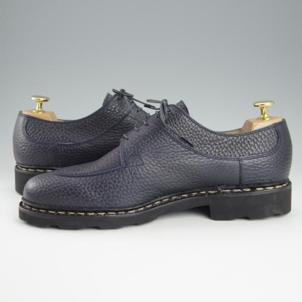 未使用★パラブーツ SIZE 7.5【定価￥71,500-★アヴィニョン/AVIGNON】ユナイテッドアローズ別注/Uチップ/紺/シボ革/Paraboot★h673