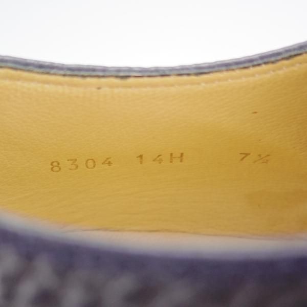 未使用★パラブーツ SIZE 7.5【定価￥71,500-★アヴィニョン/AVIGNON】ユナイテッドアローズ別注/Uチップ/紺/シボ革/Paraboot★h673