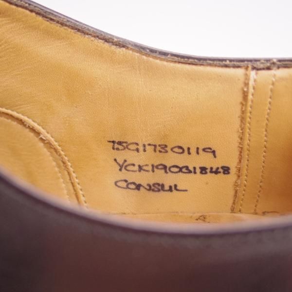 ★チャーチ 75G/UK7.5【定価￥130,900-★コンサル/CONSUL】173ラスト/ストレートチップ/カーフ/黒/メンズ/Church's★h674