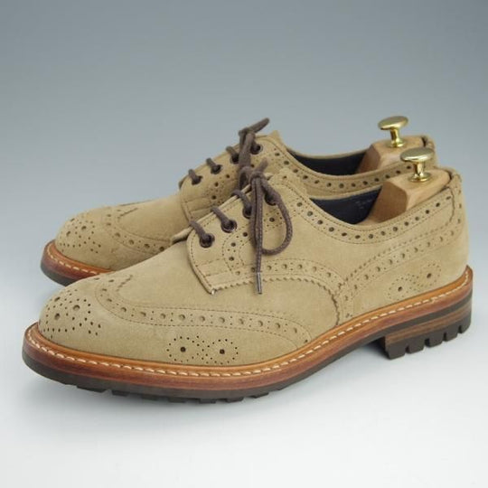 未使用★トリッカーズ SIZE 8.5【貴重★ポールスミス別注/Paul Smith】コマンドソール/M7647/スエード/薄茶/メンズ/Tricker's★h676