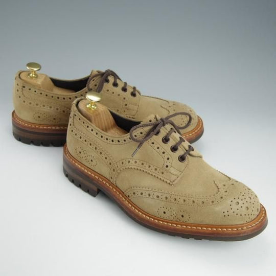 未使用★トリッカーズ SIZE 8.5【貴重★ポールスミス別注/Paul Smith】コマンドソール/M7647/スエード/薄茶/メンズ/Tricker's★h676