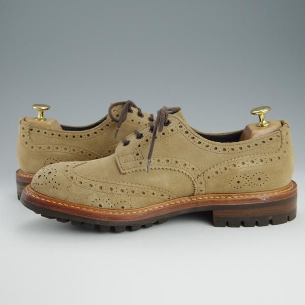 未使用★トリッカーズ SIZE 8.5【貴重★ポールスミス別注/Paul Smith】コマンドソール/M7647/スエード/薄茶/メンズ/Tricker's★h676