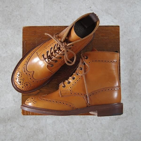 未使用★トリッカーズ(レディース) SIZE 4.5【定価￥96,800-★エイコンアンティーク/カントリーブーツ】L5411/薄茶/Tricker's★h677