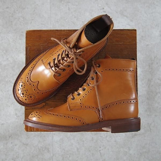 未使用★トリッカーズ(レディース) SIZE 4.5【定価￥96,800-★エイコンアンティーク/カントリーブーツ】L5411/薄茶/Tricker's★h677