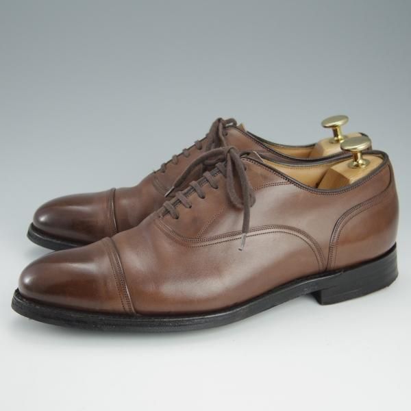 極上★チャーチ 60F/UK6【★GOODRICH R/108ラスト】4都市ロゴ/ストレートチップ/カーフ/茶/メンズ/Church's★h678