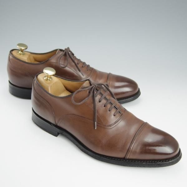 極上★チャーチ 60F/UK6【★GOODRICH R/108ラスト】4都市ロゴ/ストレートチップ/カーフ/茶/メンズ/Church's★h678