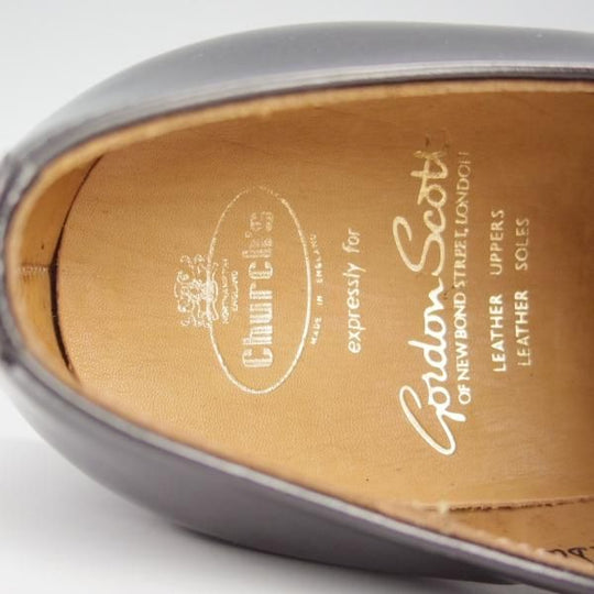 ほぼ未使用★チャーチ 65F/UK6.5【旧チャーチ★73ラスト/ブックバインダーカーフ】(英)GORDON SCOTT別注/EDWARDO/黒/Church's★h682