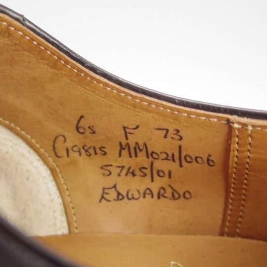 ほぼ未使用★チャーチ 65F/UK6.5【旧チャーチ★73ラスト/ブックバインダーカーフ】(英)GORDON SCOTT別注/EDWARDO/黒/Church's★h682