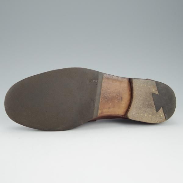 極上★(伊)F.LLIジャコメッティ SIZE 40【モデル定価￥101,200-★コインローファー/FG254】ホースレザー/茶/Giacometti★h683