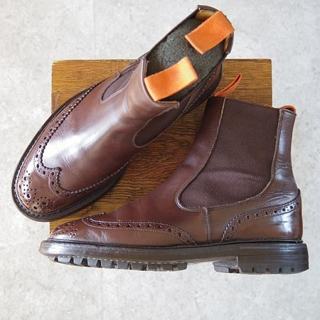 極上★トリッカーズ SIZE 8【現行定価￥88,000-★AVON HOUSE別注/エーボンハウス】HENRY/M2754/サイドゴアブーツ/濃茶/Tricker's★h686