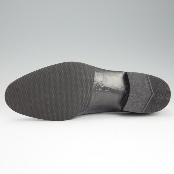 ★三陽山長 SIZE 7.5【★プレーントゥ/紺】Vフロント/カーフ/メンズ/Sanyo Yamacho★h689