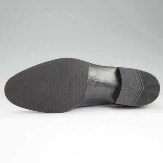 ★三陽山長 SIZE 7.5【★プレーントゥ/紺】Vフロント/カーフ/メンズ/Sanyo Yamacho★h689