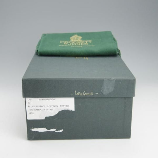 未使用★クロケット&ジョーンズ 7.5E【貴重★トレーディングポスト別注/GERRARD 4】フルブローグ/341ラスト/茶/Crockett&Jones★h691