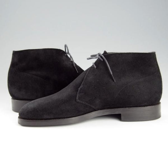 美品★Oriental/オリエンタル SIZE 8【定価￥55,000-★クーズー革/(英)C.F.ステッド社製】PATRICK/チャッカブーツ/黒★h692