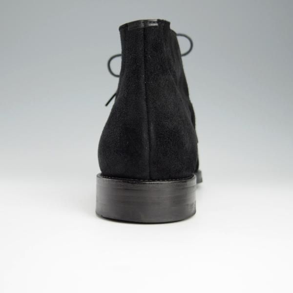 美品★Oriental/オリエンタル SIZE 8【定価￥55,000-★クーズー革/(英)C.F.ステッド社製】PATRICK/チャッカブーツ/黒★h692