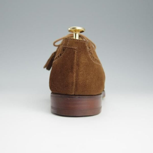 未使用★クロケット&ジョーンズ 7.5E【モデル定価￥74,800-★GHILLIE/200ラスト】ギリーシューズ/スエード/茶/Crockett&Jones★h694