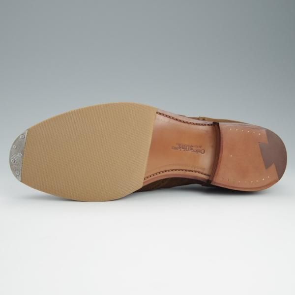 未使用★クロケット&ジョーンズ 7.5E【モデル定価￥74,800-★GHILLIE/200ラスト】ギリーシューズ/スエード/茶/Crockett&Jones★h694