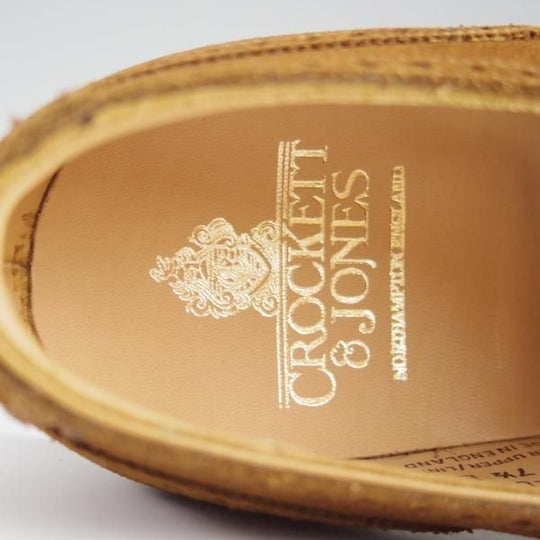 未使用★クロケット&ジョーンズ 7.5E【モデル定価￥74,800-★GHILLIE/200ラスト】ギリーシューズ/スエード/茶/Crockett&Jones★h694