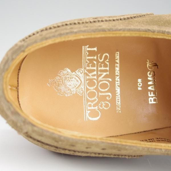 未使用★クロケット&ジョーンズ 7.5E【定価￥74,800-★GHILLIE/ビームスF別注】ギリーシューズ/スエード/BEAMS F/Crockett&Jones★h695