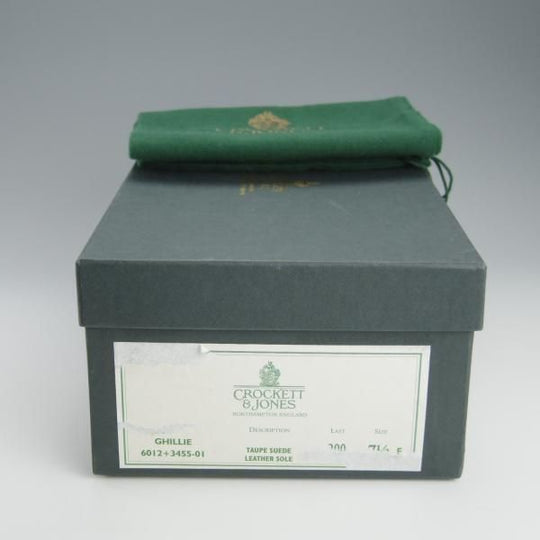 未使用★クロケット&ジョーンズ 7.5E【定価￥74,800-★GHILLIE/ビームスF別注】ギリーシューズ/スエード/BEAMS F/Crockett&Jones★h695
