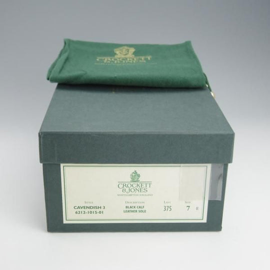 極上★クロケット&ジョーンズ 7E【定価￥86,900-★CAVENDISH 3/キャベンディッシュ3】タッセルローファー/黒/Crockett&Jones★h696