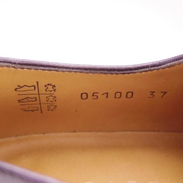 極美品★(伊製)マーガレットハウエル(レディース) SIZE 37【モデル定価￥81,000-★プレミアムライン】カーフ/灰黒系/MARGARET HOWELL★h708