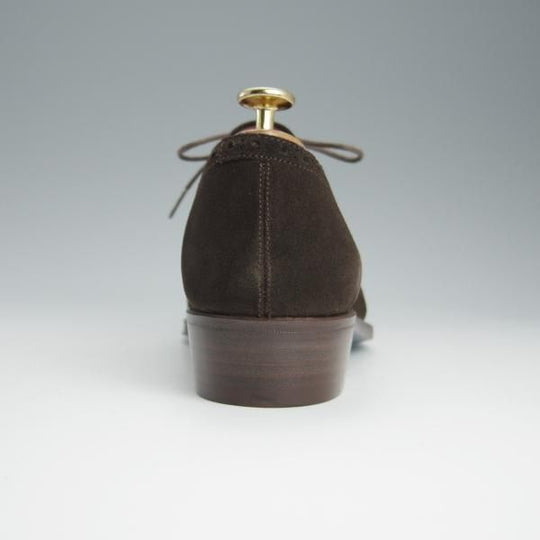 未使用★Perfetto/ペルフェット SIZE 6.5【グッドイヤーウェルテッド製法★ストレートチップ/PF-10190D】カーフ×スエード/濃茶★h712