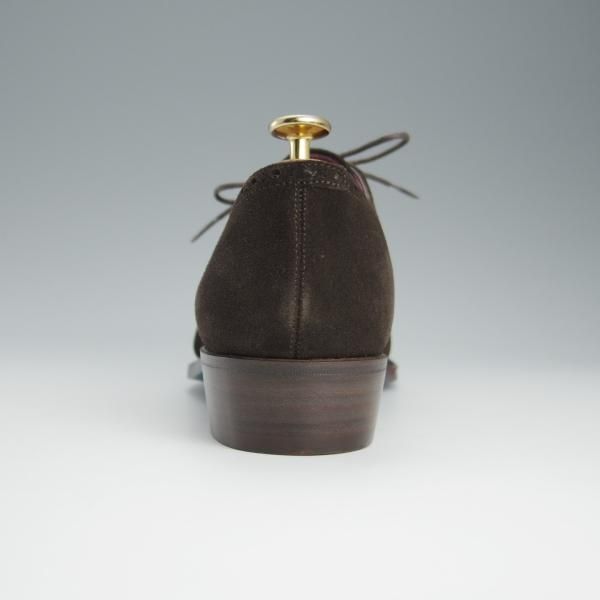 未使用★Perfetto/ペルフェット SIZE 6.5【グッドイヤーウェルテッド製法★ストレートチップ/PF-10190D】カーフ×スエード/濃茶★h712