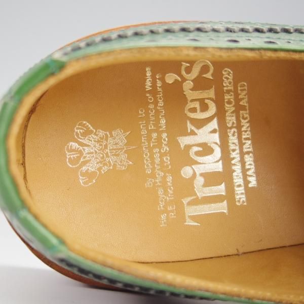 【美品】Tricker’s BOURTON UK6 ダークグリーン 英国製 Tricker's ○○正規品 トリッカーズ バートン BOURTON M7292