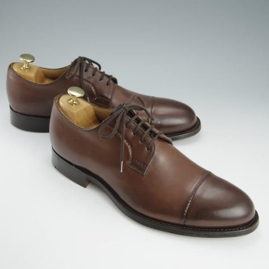 未使用★チャーチ 70F/UK7【貴重★JIL SANDER別注/スキンステッチ仕様】ジルサンダー/9747ラスト/ストレートチップ/濃茶/Church's★h714