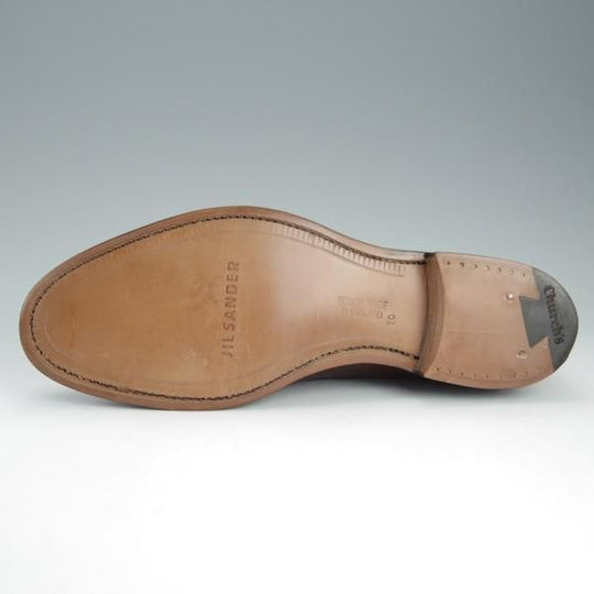 未使用★チャーチ 70F/UK7【貴重★JIL SANDER別注/スキンステッチ仕様】ジルサンダー/9747ラスト/ストレートチップ/濃茶/Church's★h714