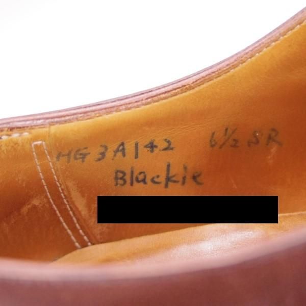 ★(銀座)ギルド・オブ・クラフツ SIZE 6.5【パターンオーダー品★Brackie/パンチドキャップトゥ】カーフ/濃茶/Guild of crafts★h715