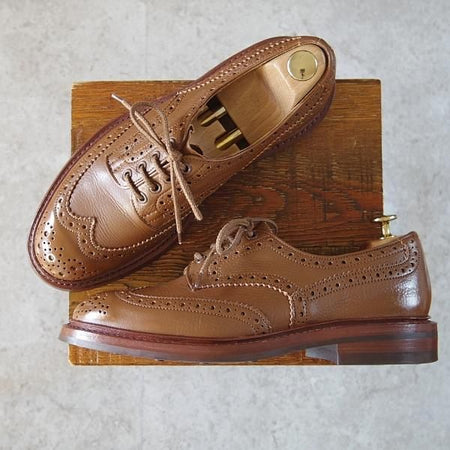 極美品★トリッカーズ SIZE 7.5【現行定価￥90,200-★ダイナイトソール/BOURTON/バートン】5633/カントリーシューズ/茶/Tricker's★h716