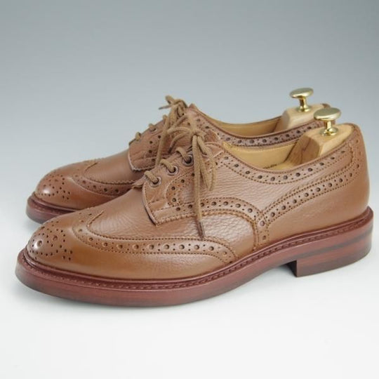 極美品★トリッカーズ SIZE 7.5【現行定価￥90,200-★ダイナイトソール/BOURTON/バートン】5633/カントリーシューズ/茶/Tricker's★h716