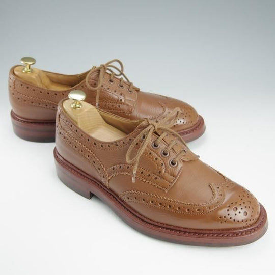 極美品★トリッカーズ SIZE 7.5【現行定価￥90,200-★ダイナイトソール/BOURTON/バートン】5633/カントリーシューズ/茶/Tricker's★h716