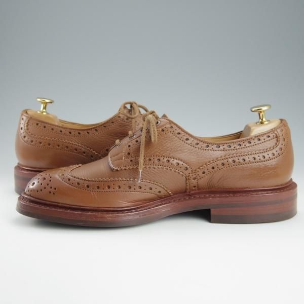 極美品★トリッカーズ SIZE 7.5【現行定価￥90,200-★ダイナイトソール/BOURTON/バートン】5633/カントリーシューズ/茶/Tricker's★h716