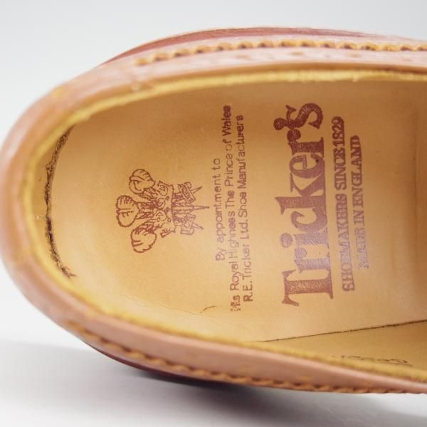 極美品★トリッカーズ SIZE 7.5【現行定価￥90,200-★ダイナイトソール/BOURTON/バートン】5633/カントリーシューズ/茶/Tricker's★h716