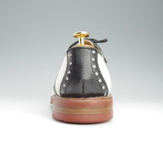 極上★トリッカーズ SIZE 8【ダイナイトソール仕様★サドルシューズ/M7261】ヌバック×グレインレザー/白×黒/メンズ/Tricker's★h717