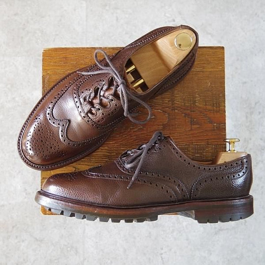 ★(英)アルフレッド・サージェント SIZE 7【★ギリーシューズ/リッジウェイソール】7WKラスト/グレインレザー/濃茶/Alfred Sargent★h718