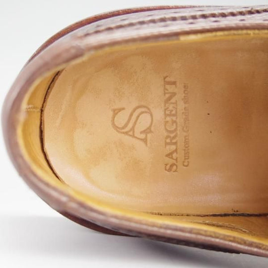 ★(英)アルフレッド・サージェント SIZE 7【★ギリーシューズ/リッジウェイソール】7WKラスト/グレインレザー/濃茶/Alfred Sargent★h718