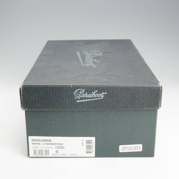 極美品★パラブーツ SIZE 42【貴重★フォック仕様(アザラシの毛皮)/ミカエル/MICHAEL】チロリアンシューズ/茶/Paraboot★h720